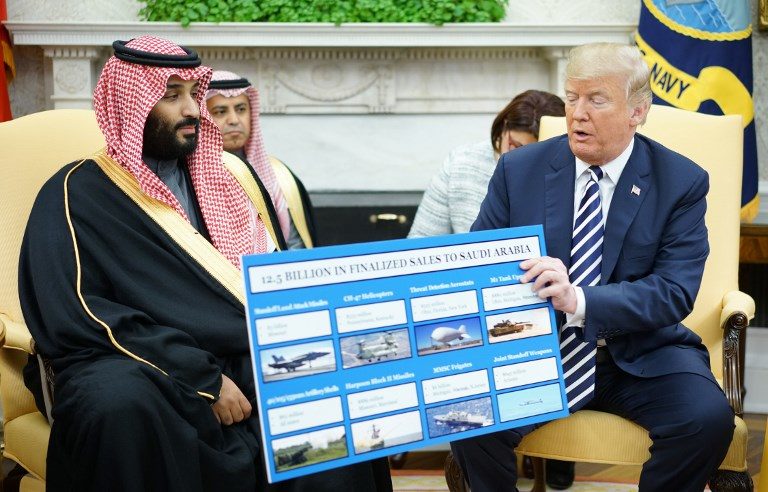 USA trump saudi arms sales