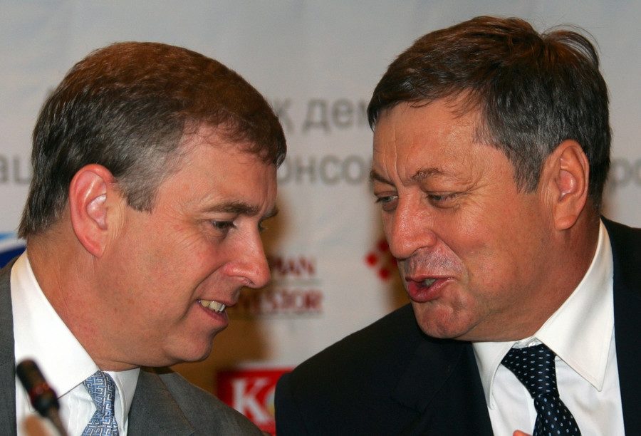 Click to enlarge Prince Andrew with Vladimir Shkolnik