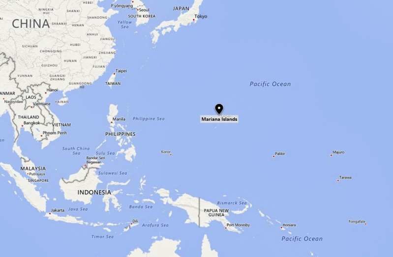 Click to enlarge Marian Islands quake