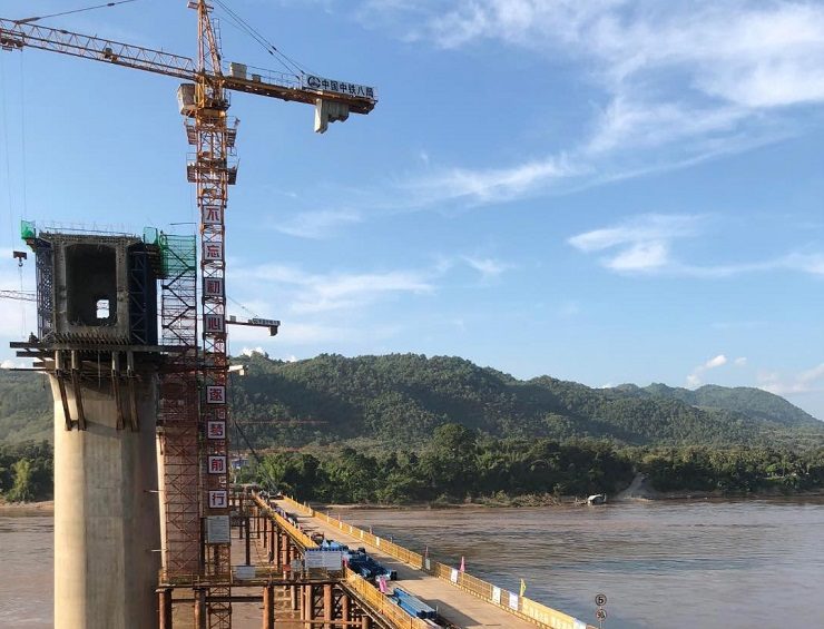 Click to enlarge China bridge in Laos