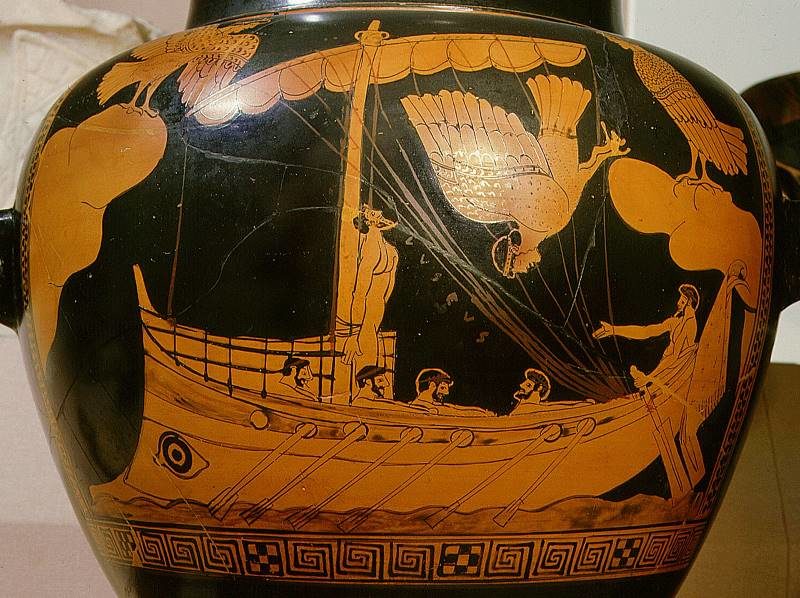 Click to enlarge siren vase greek