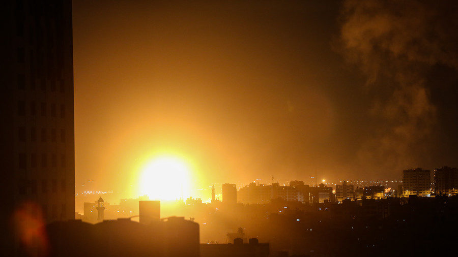 gaza explosion airstrikes