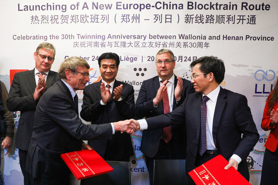 Click to enlarge Belt Road China Belgium