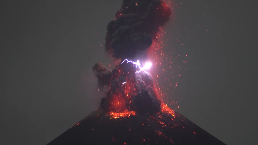 Click to enlarge Karakatau volcano