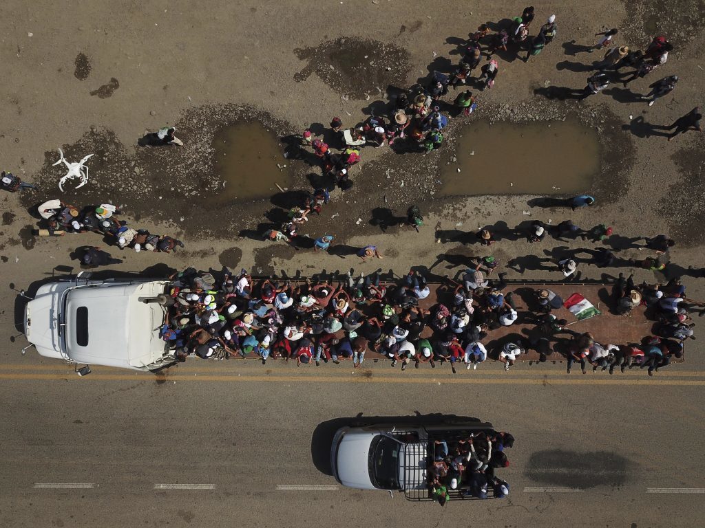 Migrants Tapanatepec Mexico.