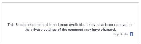 Click to enlarge Facebook comment removal
