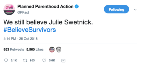 Planned Parenthood tweet