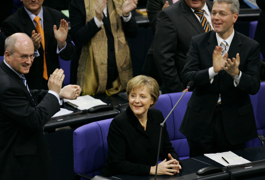 Merkel's first win
