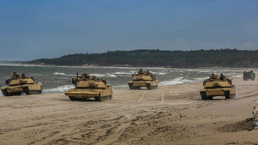 US M1A1 Abrams tanks in Poland