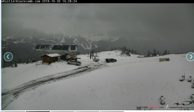 Whistler Backcomb after 10cms up high on Oct 30