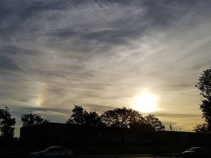 Sun dog in California