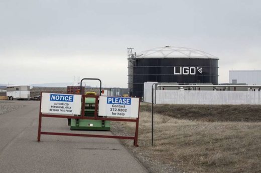Click to enlarge LIGO location