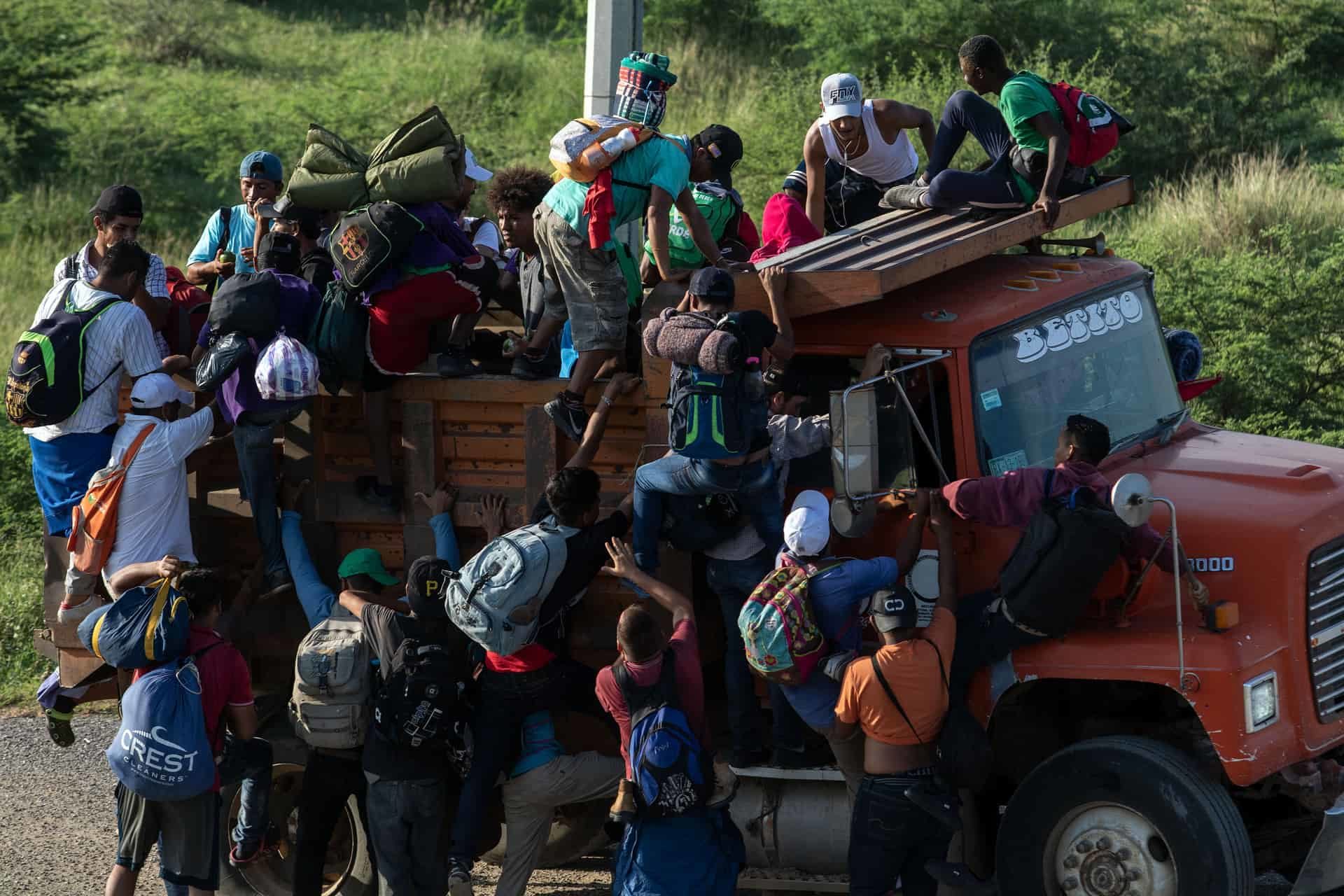 Click to enlarge migrants