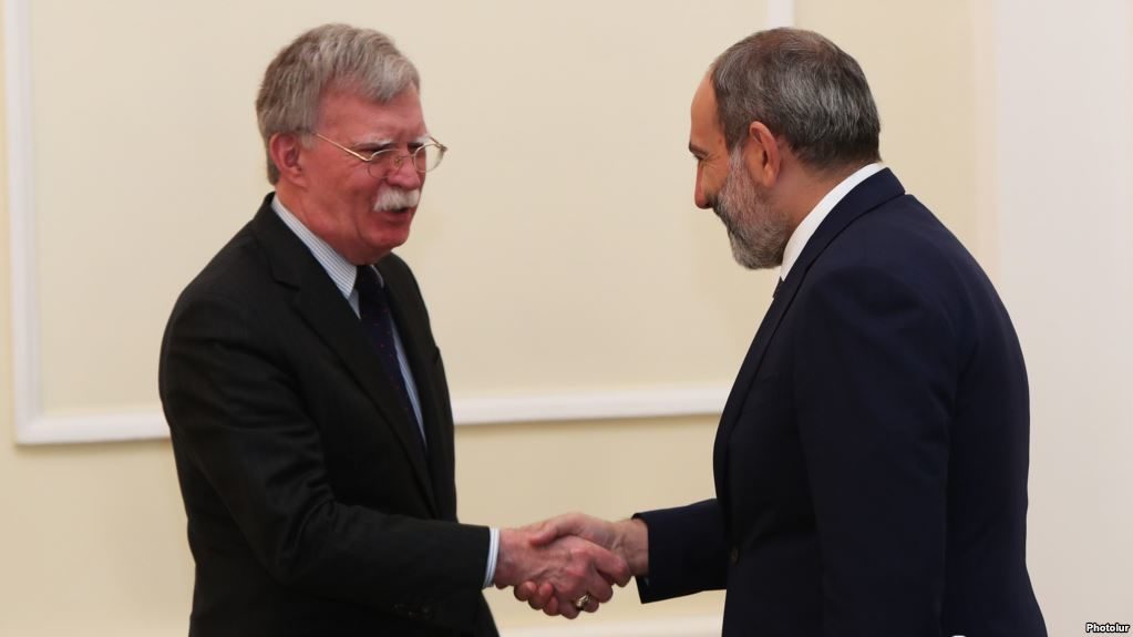 armenia pm nikol pashnian john bolton
