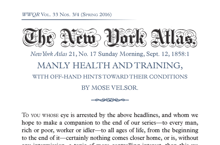 Click to enlarge walt whitman newspaper article