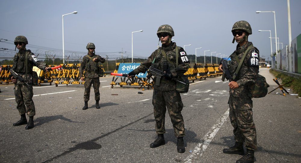 Click to enlarge North South Korea demilitarised zone