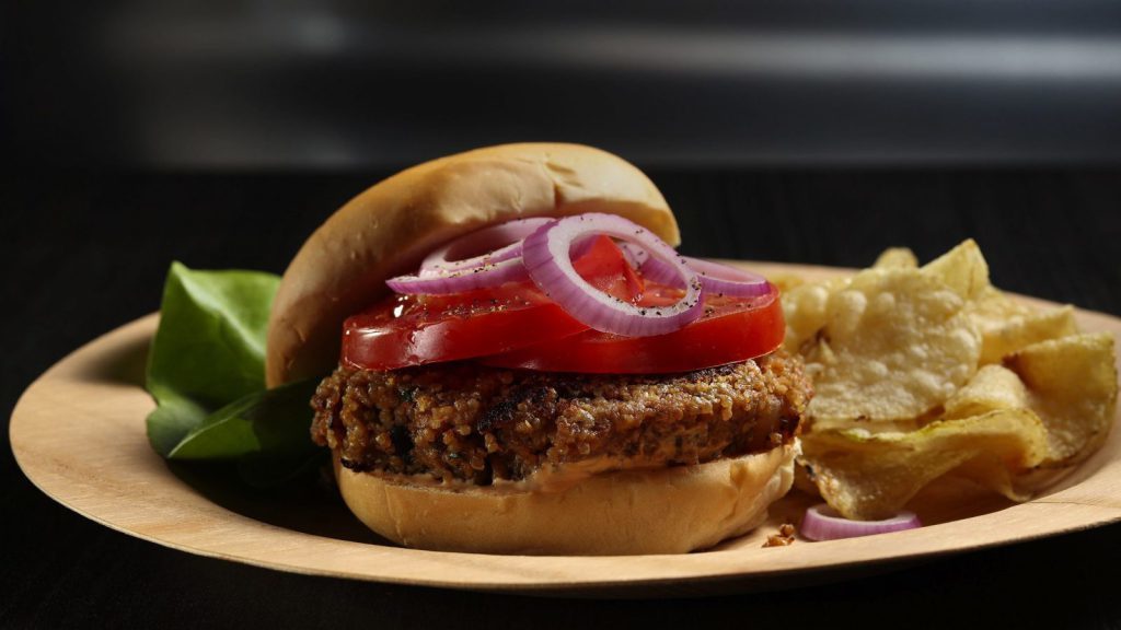 Click to enlarge veggie burger