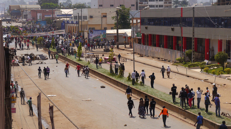 Click to enlarge Anti-government protesters Bamenda Cameroon