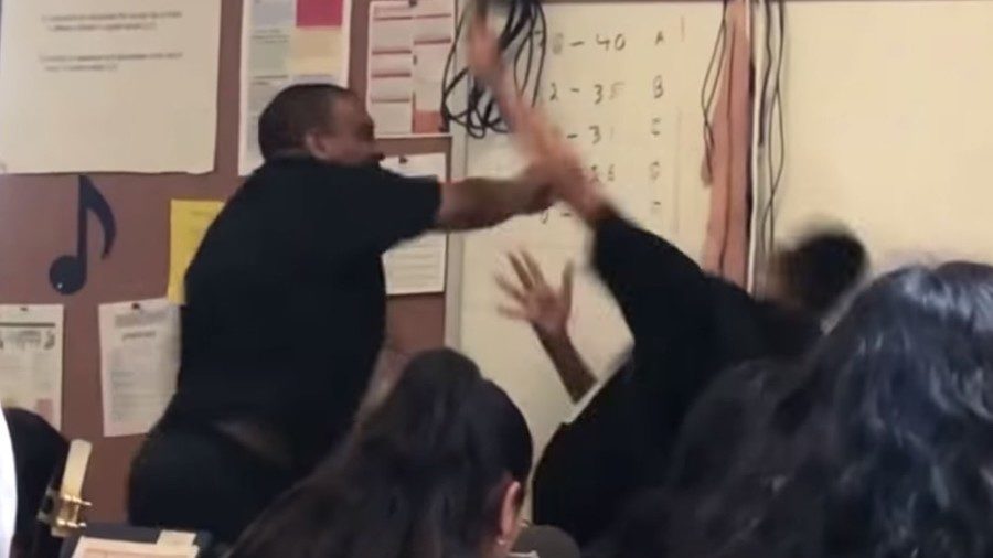 Teacher student fight