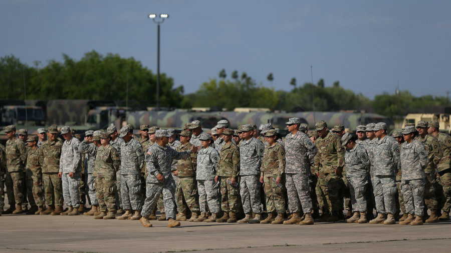 Texas National Guard troops Weslaco Texas,