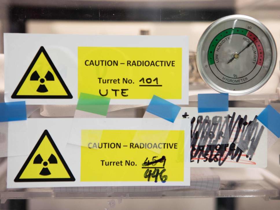 Click to enlarge Radioactive material