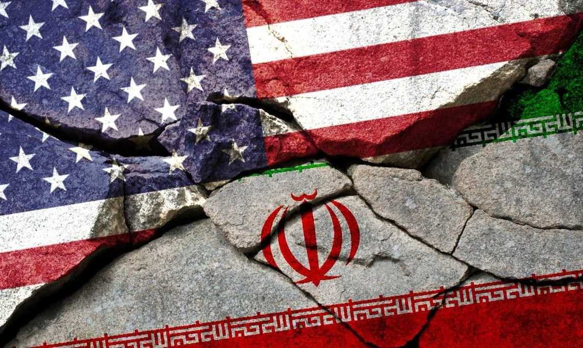 US Iran flag