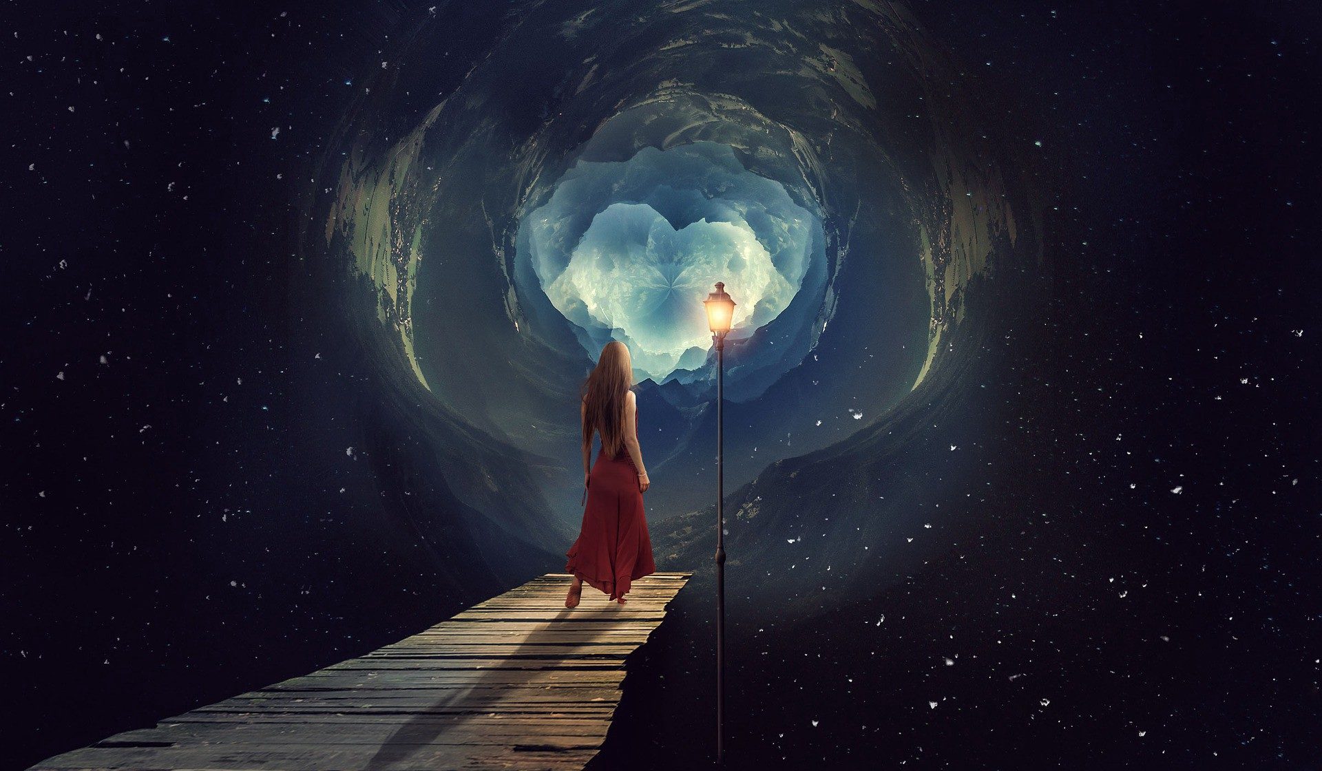 woman dreaming, hyperdimensional
