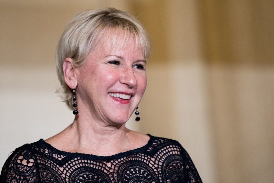 Click to enlarge Swedish Foreign Minister Margot Wallstrom