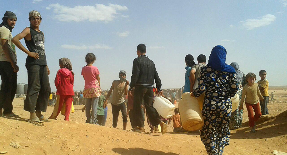 Refugees Rukban camp Syria