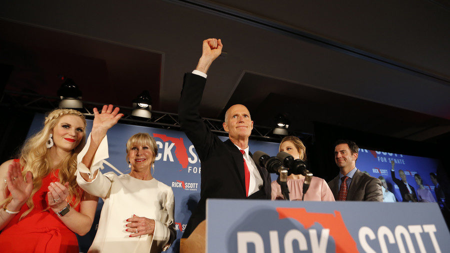 Click to enlarge Republican US Senate candidate Rick Scott