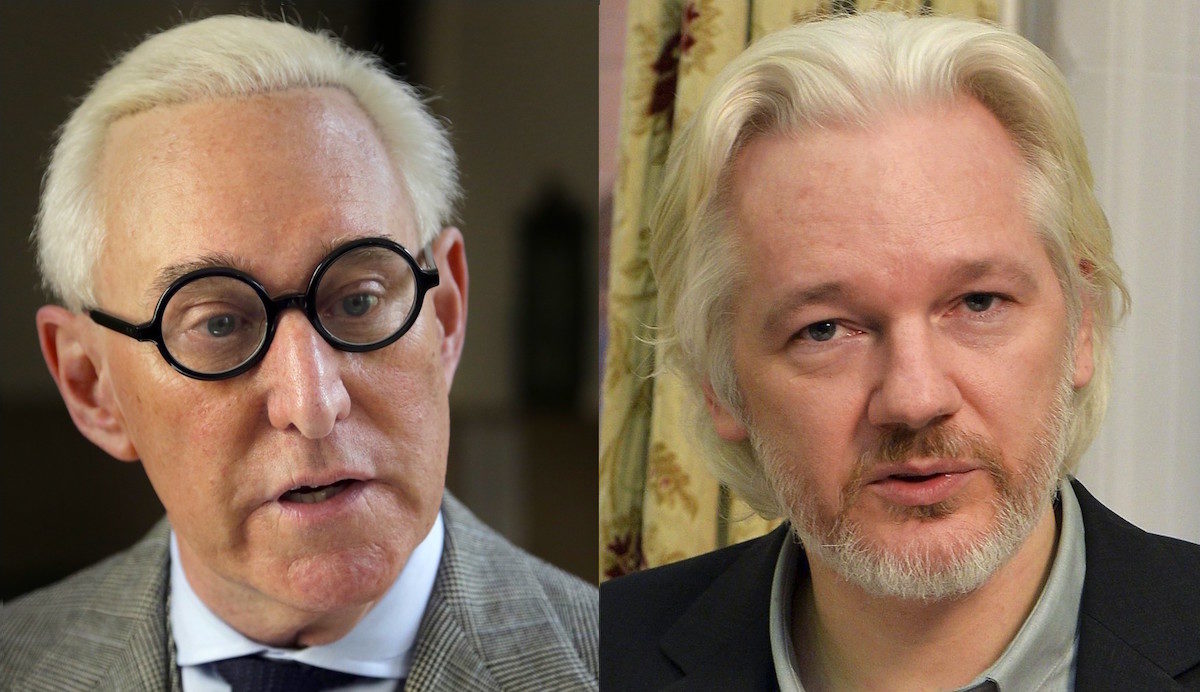 Click to enlarge RogerStoneJulianAssange
