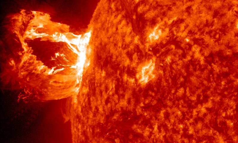Click to enlarge Solar flare