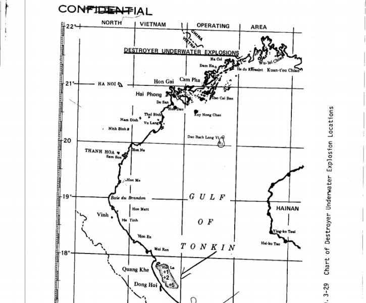 Click to enlarge Destroyer underwater explosion locations