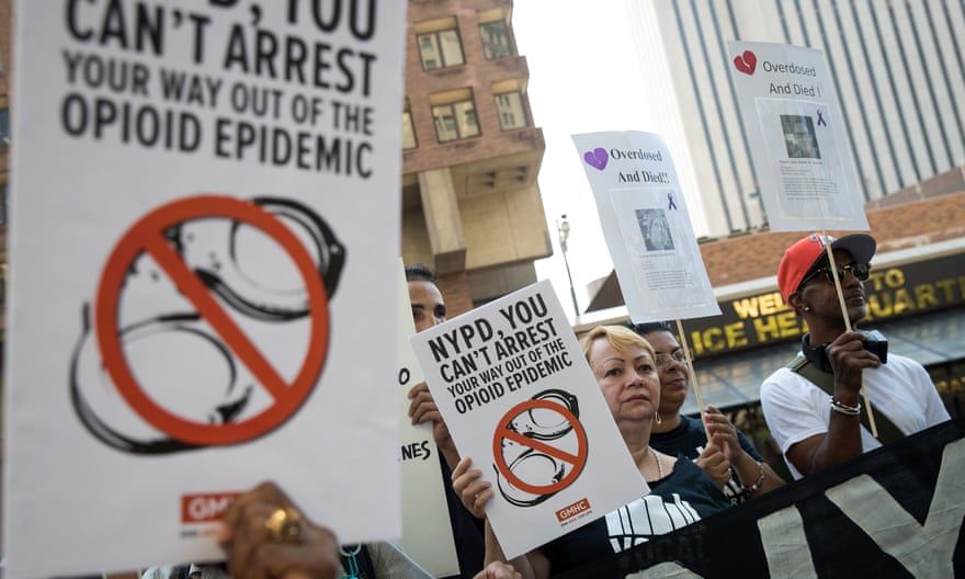 Click to enlarge opioid crisis protest