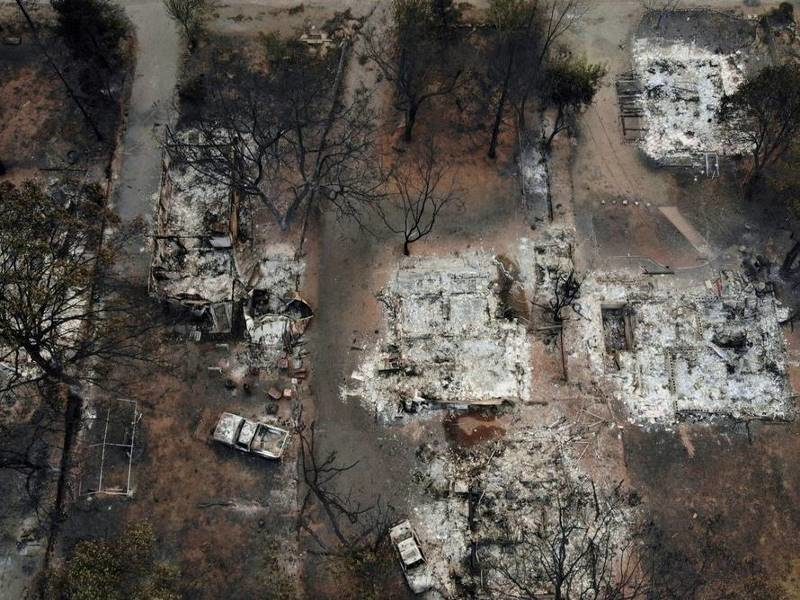 Click to enlarge wildfires northern california 2018