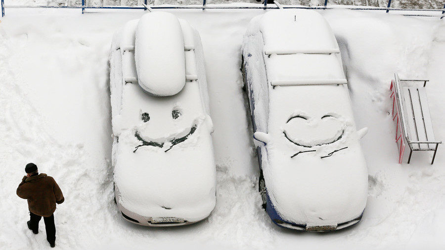 Click to enlarge Snow in Siberia