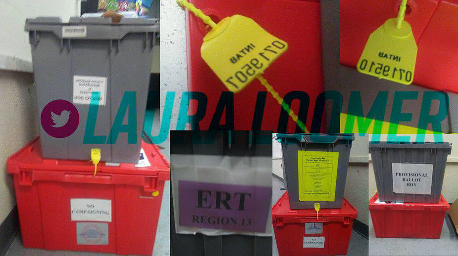 ballot boxes found florida airport