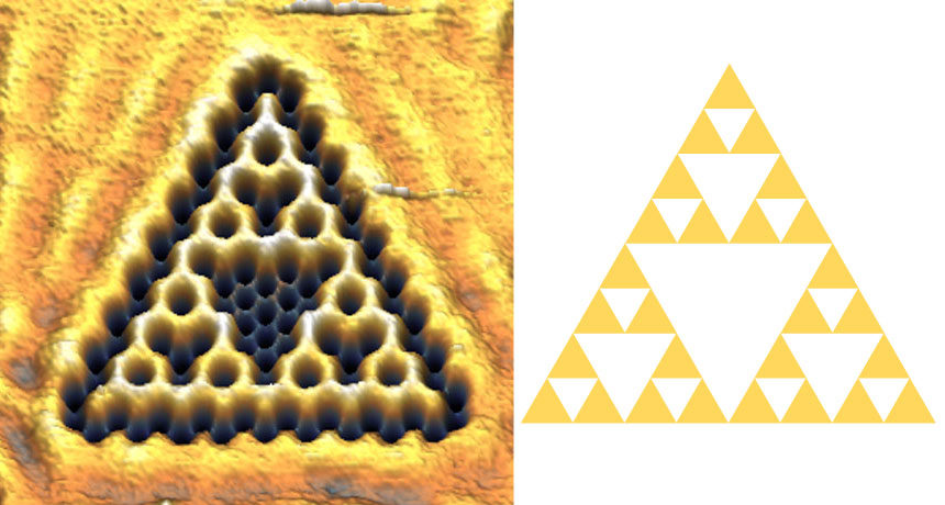 electrons quantum fractal