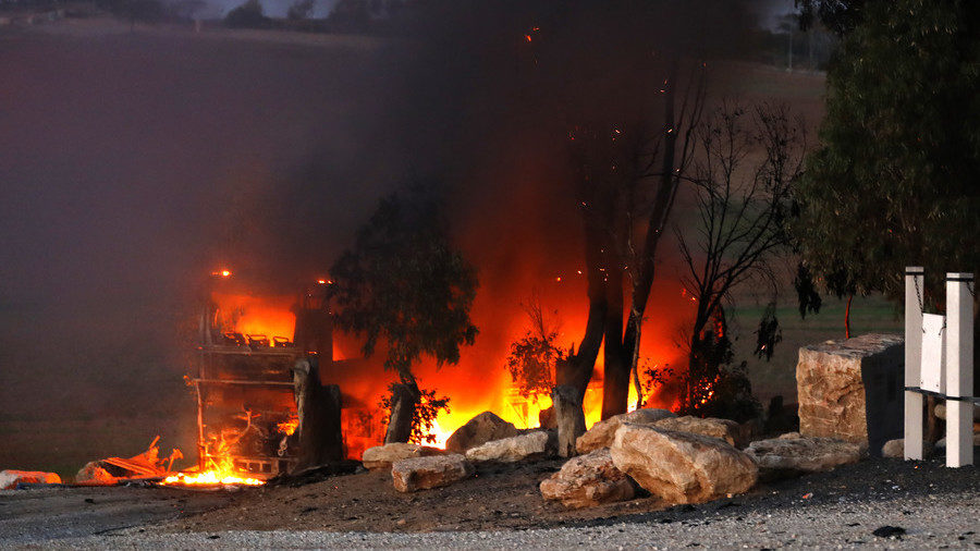 Israeli bus hit rocket fired from Gaza