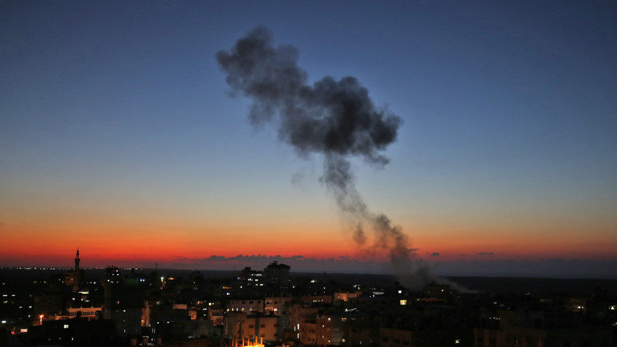 Click to enlarge Israeli airstrike on Gaza 11/12/18