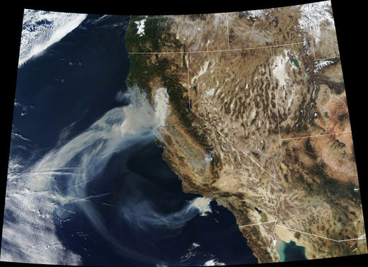 Click to enlarge california wildfires satellite 2018