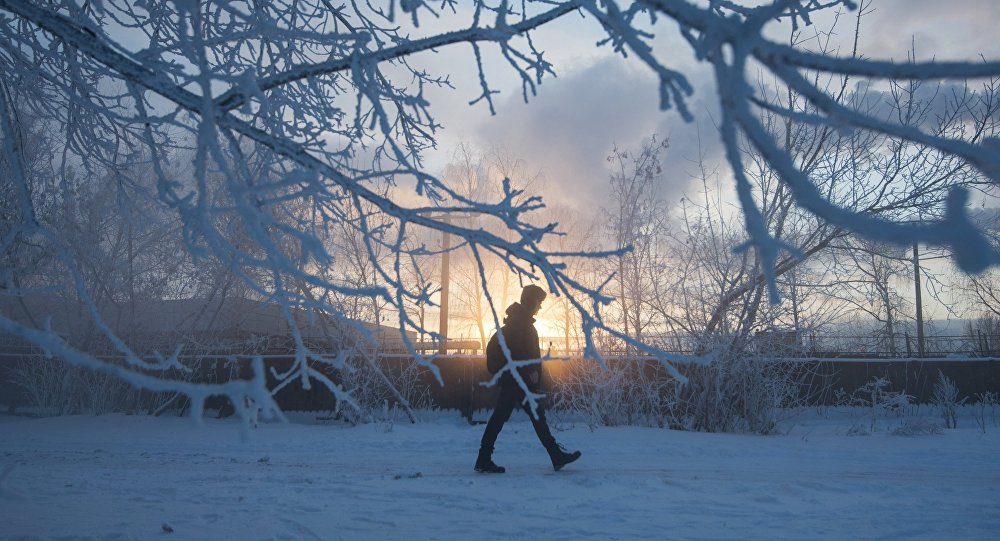 Abnormally cold weather in Moscow