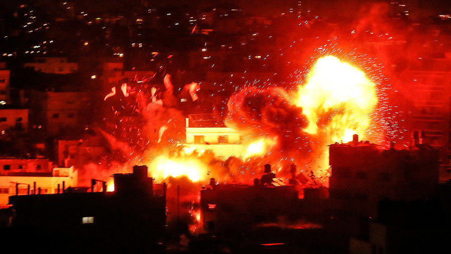 Click to enlarge gaza airstrikes