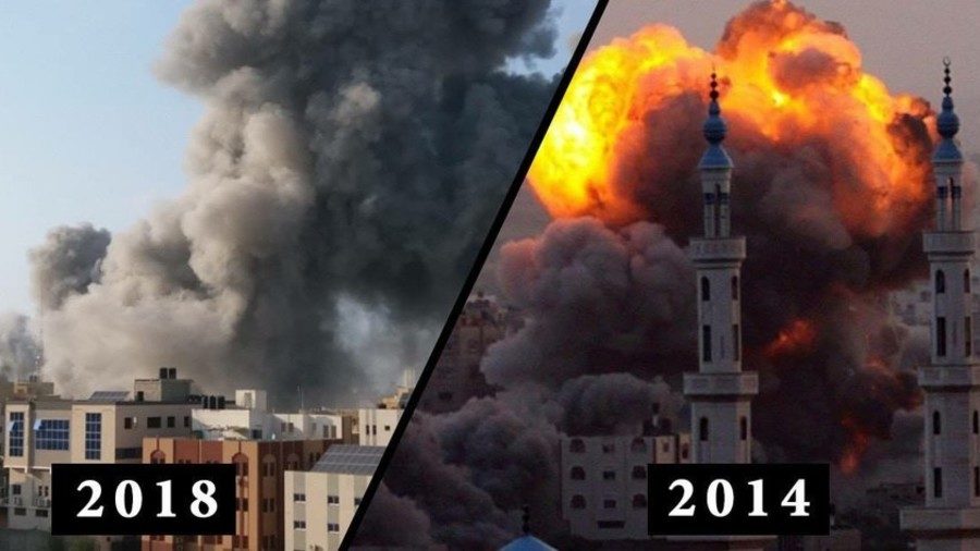 Click to enlarge Israel IDF threat Gaza twitter