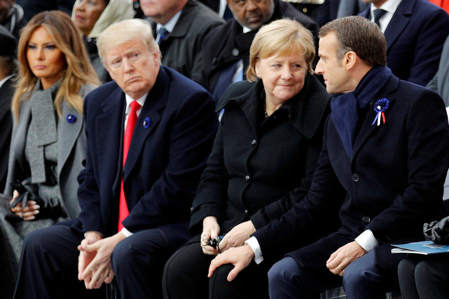 trump merkel macron