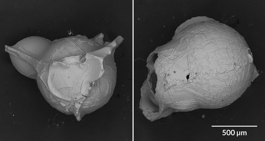 Click to enlarge lava bread-crust bubbles