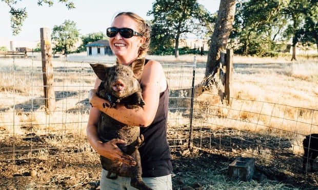 Click to enlarge Meg Brown at Table Mountain Ranch, Paradise wildfire