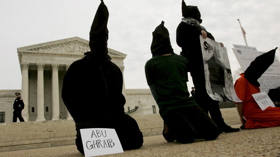 Click to enlarge torture protestors
