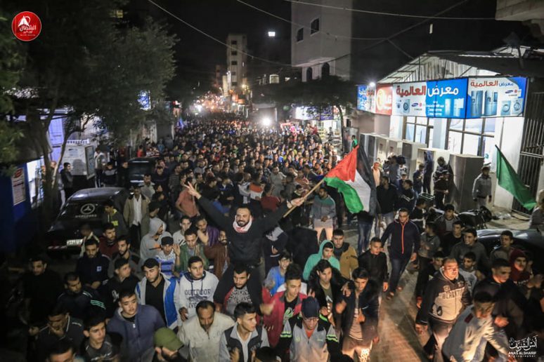 gazans celebrate