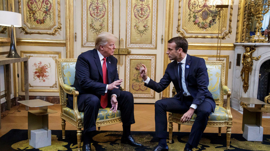 Donald Trump and Emmanuel Macron 11/10/18